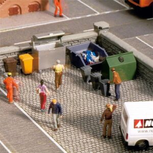 Noch 14825 1/87 Ölçek Çöp Konteynerleri ve Atık Kapları Plastik Model Kiti