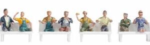 Noch 16050 1/87 Ölçek Oturan Yolcu Figür Seti