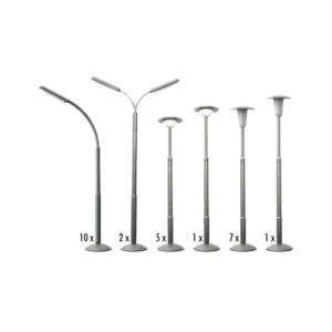 Faller 180538 1/87 Ölçek, Yol Lambaları Seti, 28 Parça, Plastik Model Kiti
